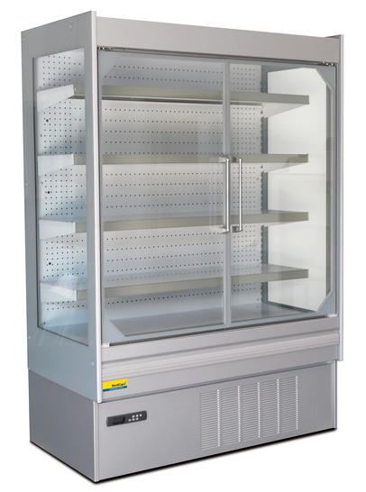 Bild 1: Nordcap Wandkühlregal SWAN L135 mit Drehtüren