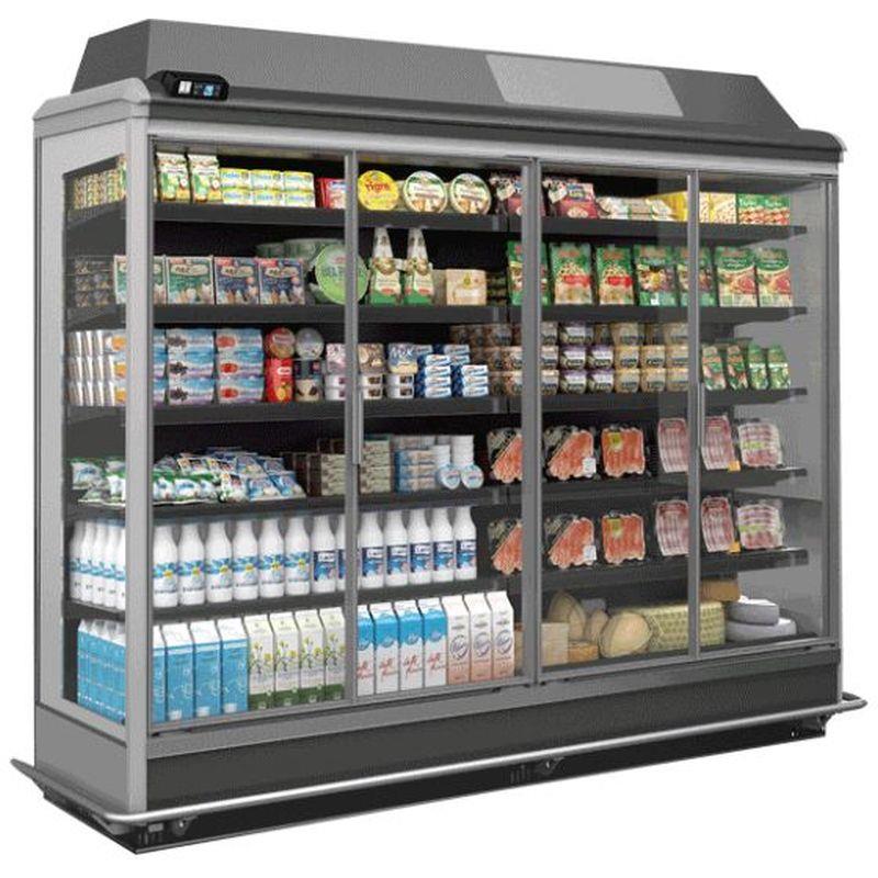 Bild 1: Nordcap Kühlregal mit Drehtüren Euro Puket 710-2270 M2-2500