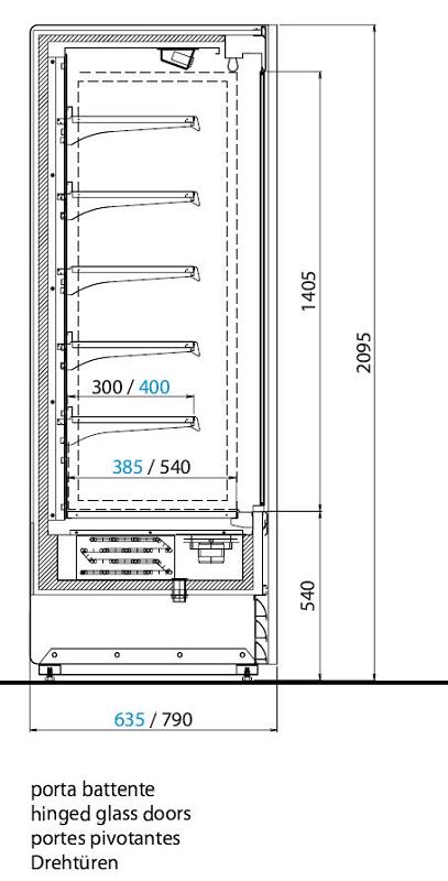 Bild 3: Nordcap Wandkühlregal Alaska 071 VBN Slim Energy DR