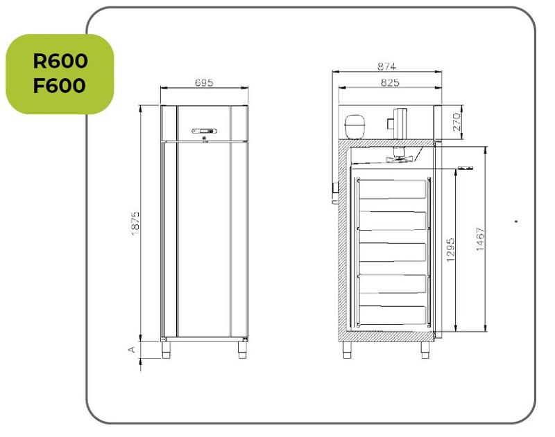 Bild 5: Gram G+ COMPACT F600 G S - Edelstahl-Tiefkühlschrank