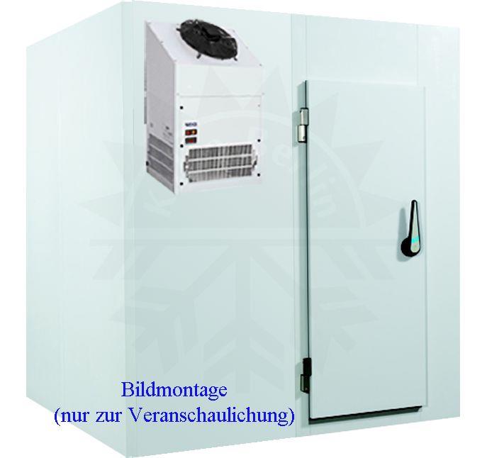 Bild 1: SBS Tiefkühlhaus 2100 x 2100 x 2400 + Tiefkühlaggregat