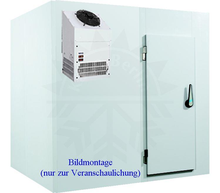 Bild 1: SBS Tiefkühlzelle 2400 x 2100 x 2100 + Tiefkühlaggregat