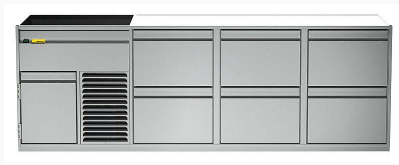 Bild 1: Nordcap Getränketheke Stockholm - 2 Becken links