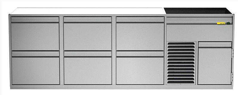 Bild 1: Nordcap Getränketheke Stockholm - 2 Becken rechts