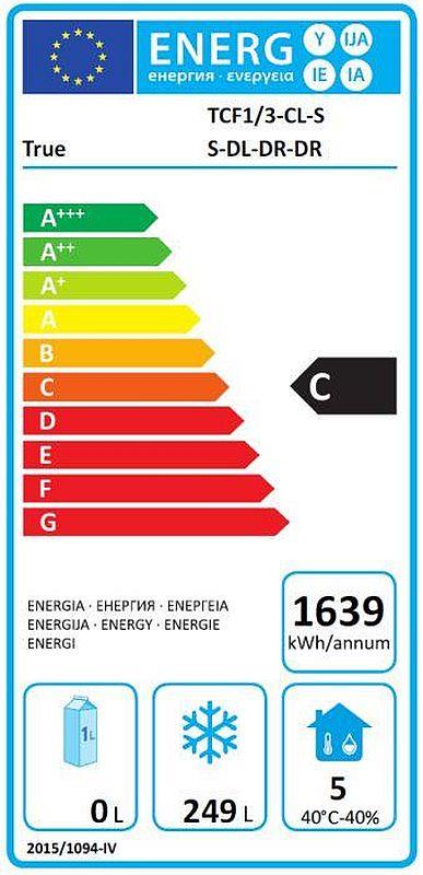 Bild 2: TRUE Tiefkühltisch TTCF1-3-CL-SS-DL-DR-DR