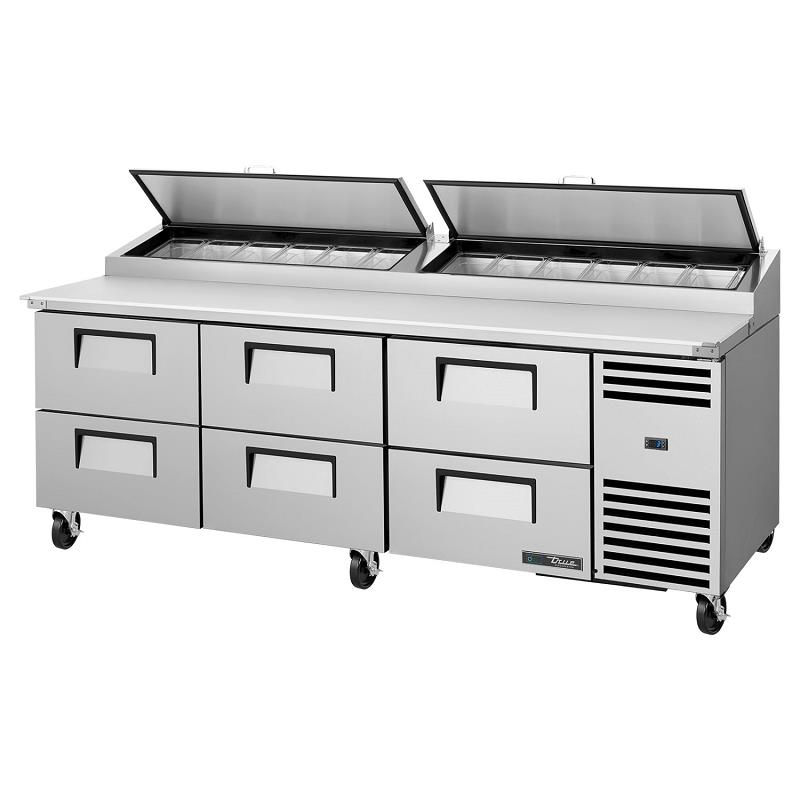 Bild 1: TRUE Pizzakühltisch TPP-AT-93D-6-HC