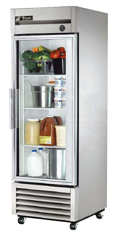 Bild 1: TRUE Glastür-Kühlschrank T-23G