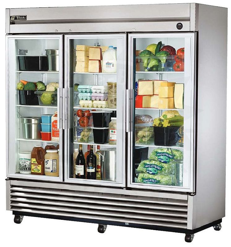 Bild 1: TRUE Glastür-Kühlschrank T-72G