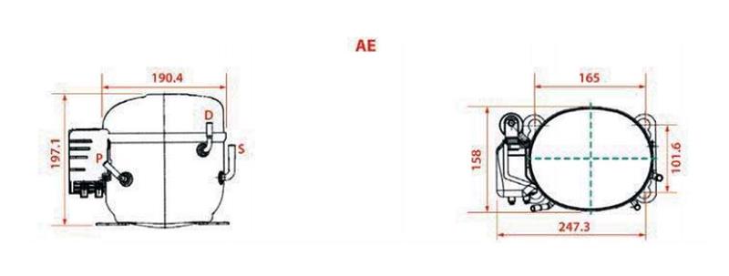 Bild 2: Kompressor Tecumseh AE4430Y CSIR