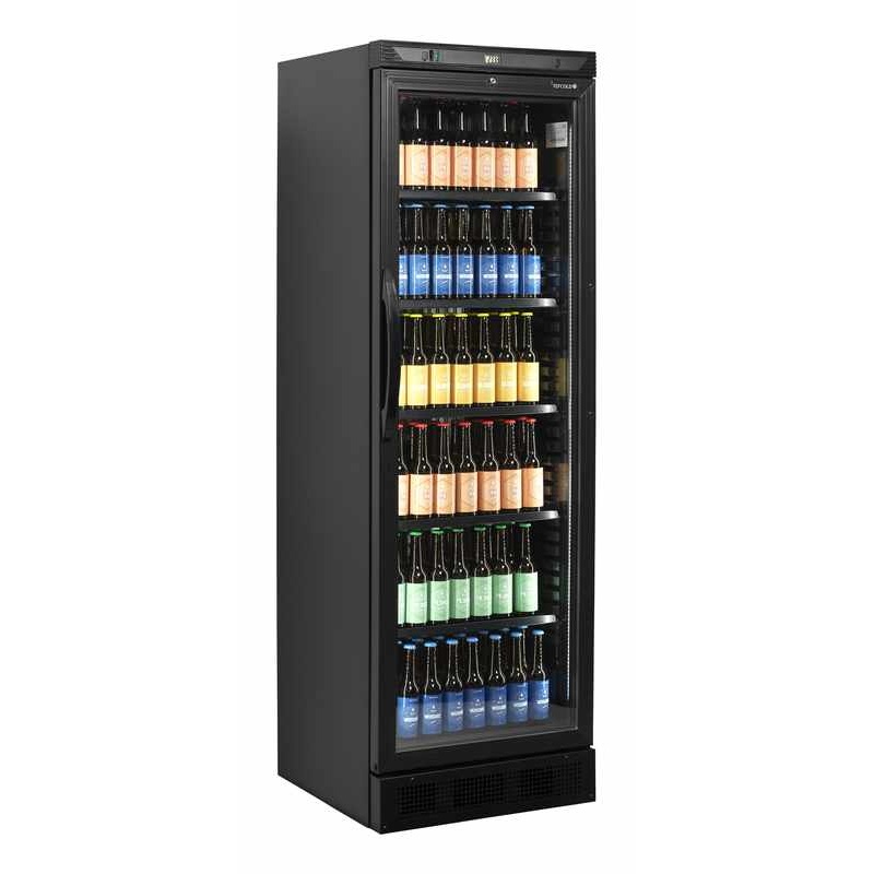 Bild 1: Tefcold Flaschenkühlschrank in Schwarz CEV425 BLACK