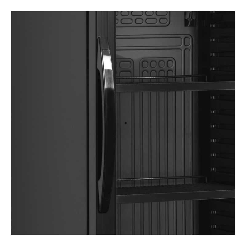 Bild 3: Tefcold Flaschenkühlschrank in Schwarz CEV425 BLACK