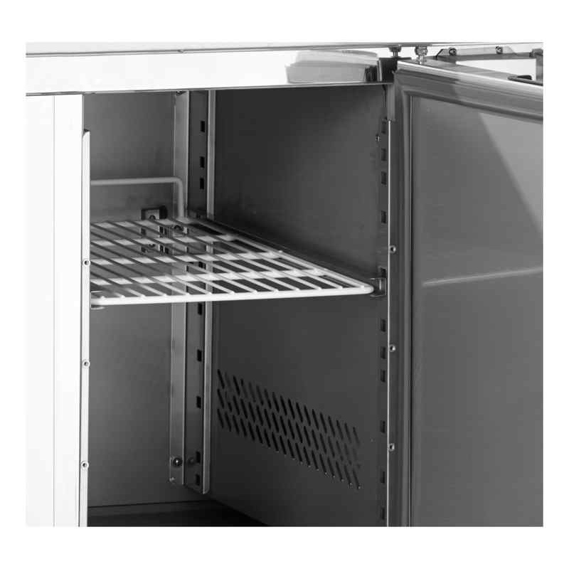 Bild 3: Tefcold Pizzakühltisch GN1/1 GP92 – 2 Türen