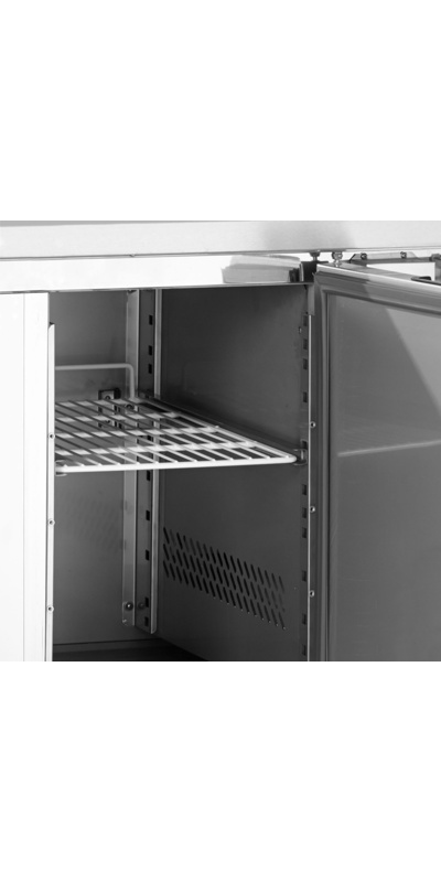 Bild 2: Tefcold Pizzakühltisch GN1/1 GP92 – 2 Türen