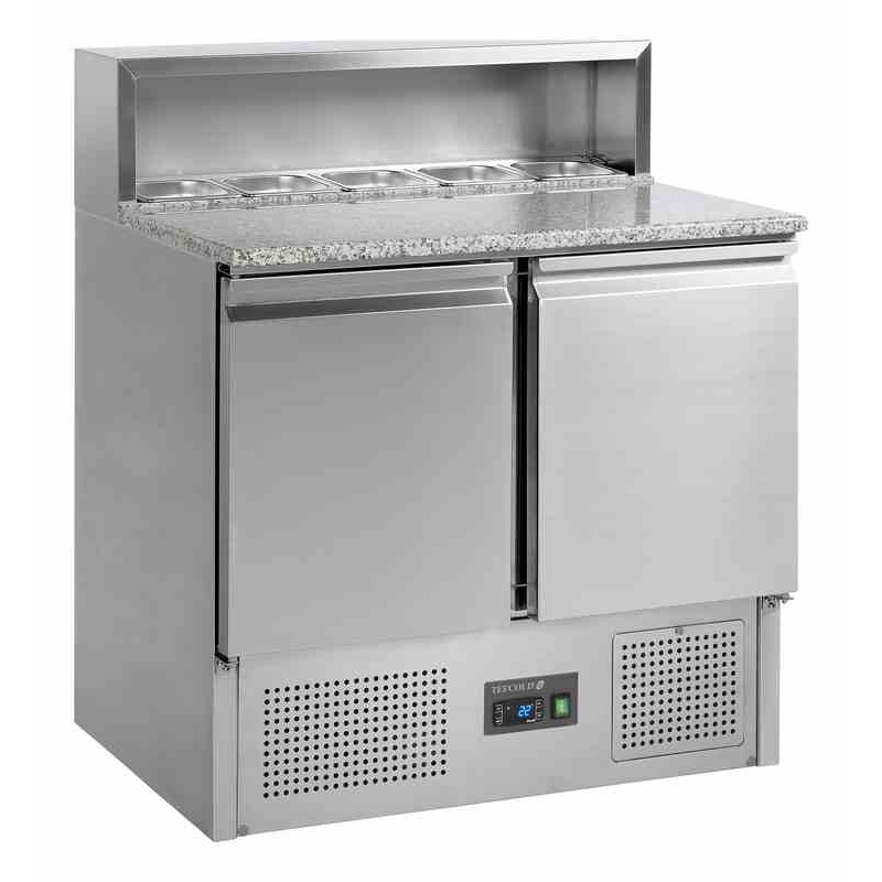 Bild 1: Tefcold Pizzakühltisch GN1/1 PT920 – 2 Türen