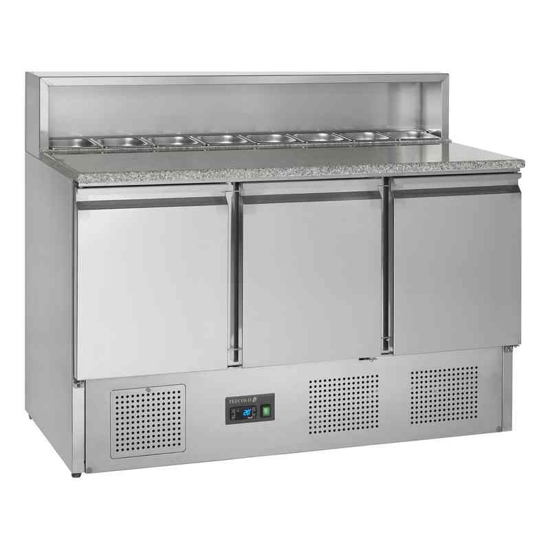 Bild 1: Tefcold Pizzakühltisch GN1/1 PT930 – 3 Türen