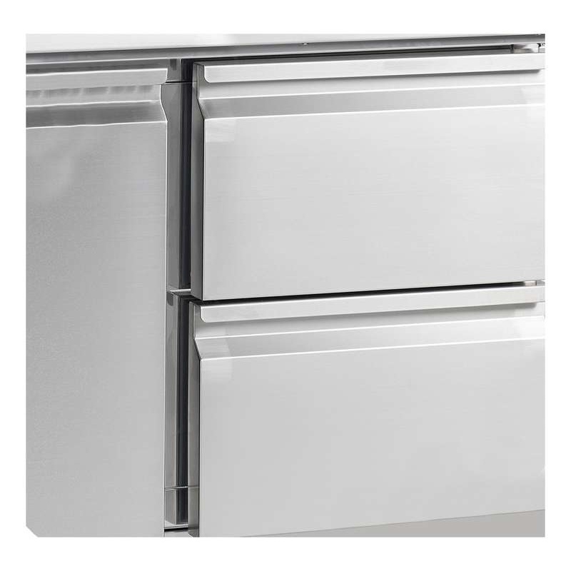 Bild 4: Tefcold Pizzakühltisch GN1/1 PT930 – 3 Türen