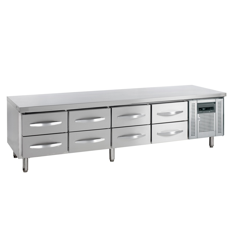 Bild 1: Tefcold Unterbau-Kühltisch GN1/1 UC5480 – 8 Schubladen