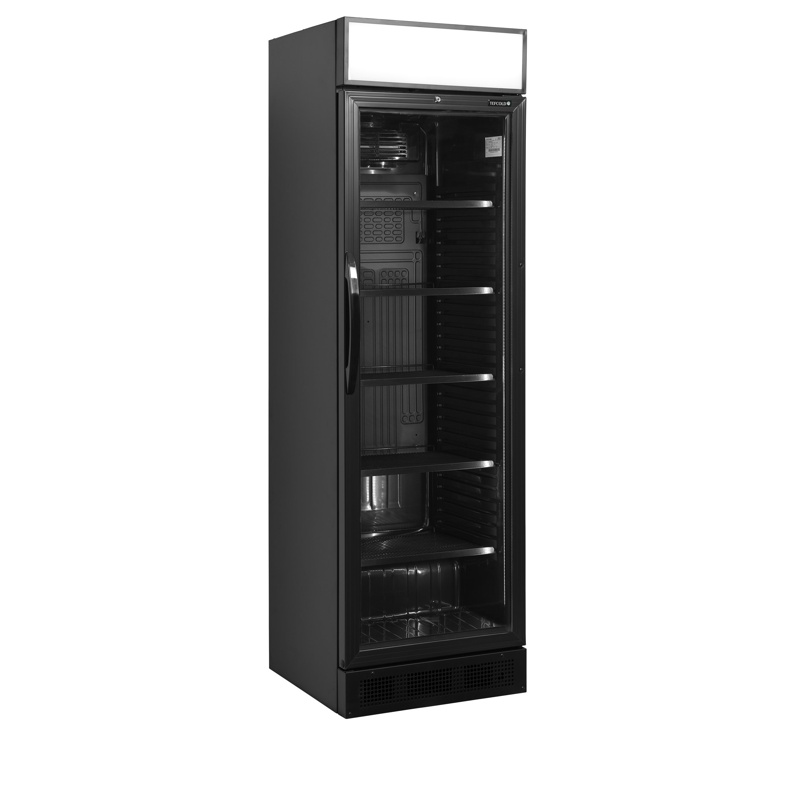 Bild 1: Tefcold Flaschenkühlschrank in Schwarz CEV425CP BLACK