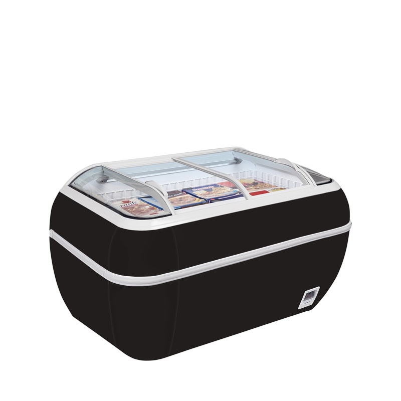 Bild 1: Tefcold Supermarkt-Gefriertruhe in Schwarz TWIN HEAD B-F