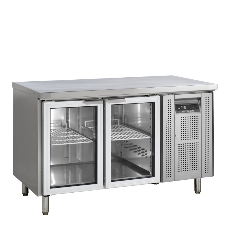 Bild 1: Tefcold Kühltisch GN1/1 CK7210G – 2 Glastüren
