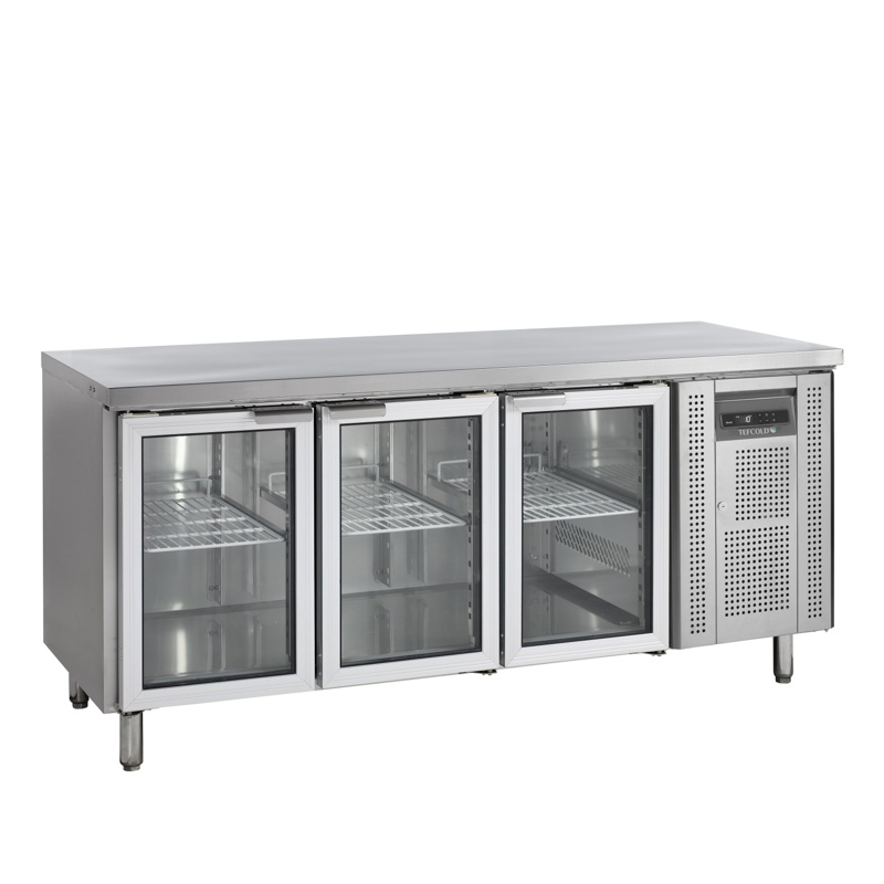 Bild 1: Tefcold Kühltisch GN1/1 CK7310G – 3 Glastüren