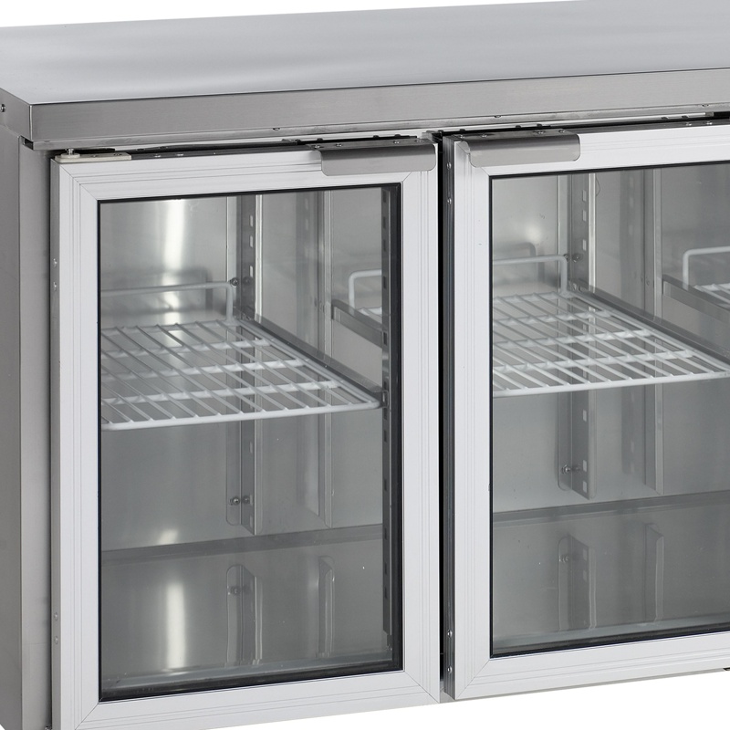 Bild 3: Tefcold Kühltisch GN1/1 CK7310G – 3 Glastüren