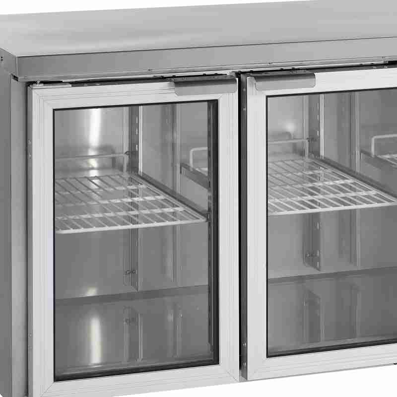 Bild 3: Tefcold Kühltisch GN1/1 CK7410G – 4 Glastüren