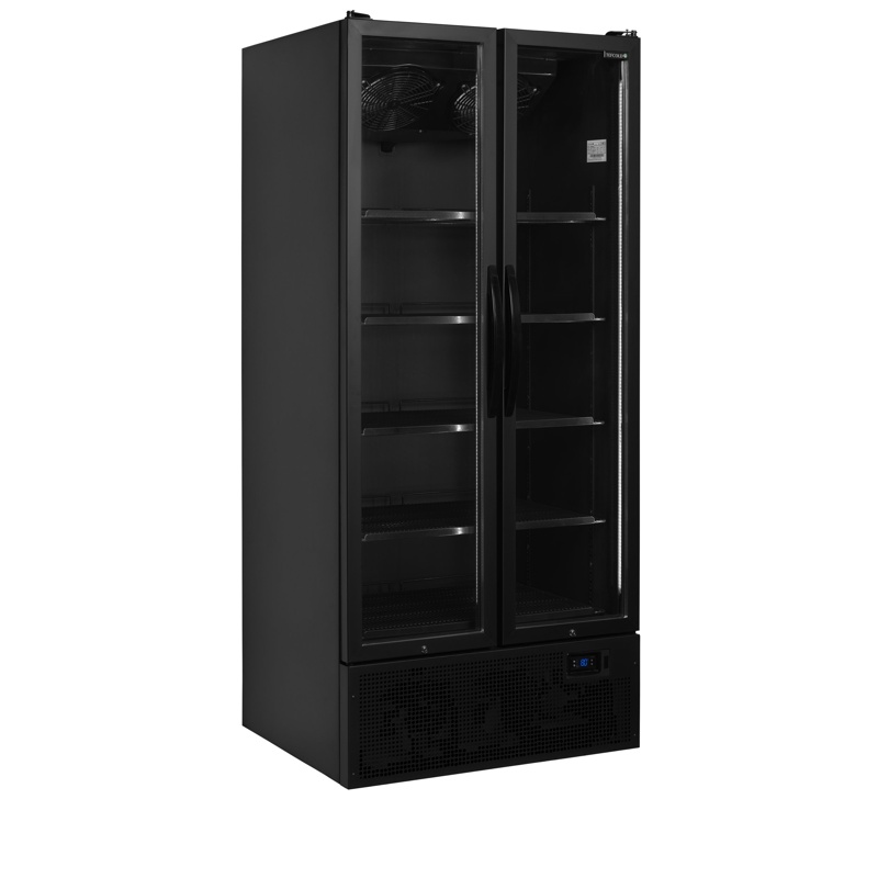 Bild 1: Tefcold Flaschenkühlschrank in Schwarz FS890H BLACK