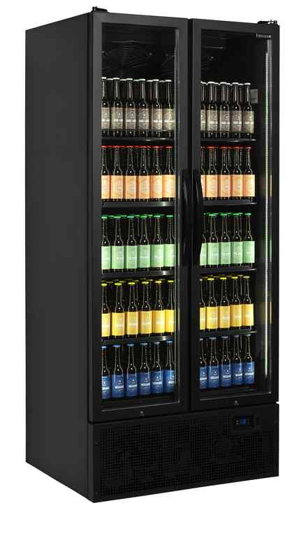 Bild 3: Tefcold Flaschenkühlschrank in Schwarz FS890H BLACK