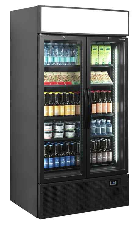 Bild 3: Tefcold Flaschenkühlschrank in Schwarz FSC1000H BLACK