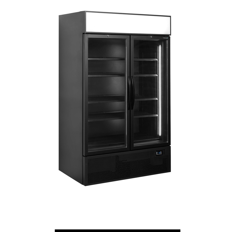 Bild 1: Tefcold Flaschenkühlschrank in Schwarz FSC1200H BLACK