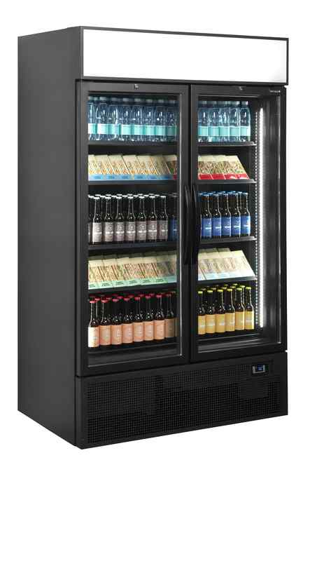Bild 3: Tefcold Flaschenkühlschrank in Schwarz FSC1200H BLACK