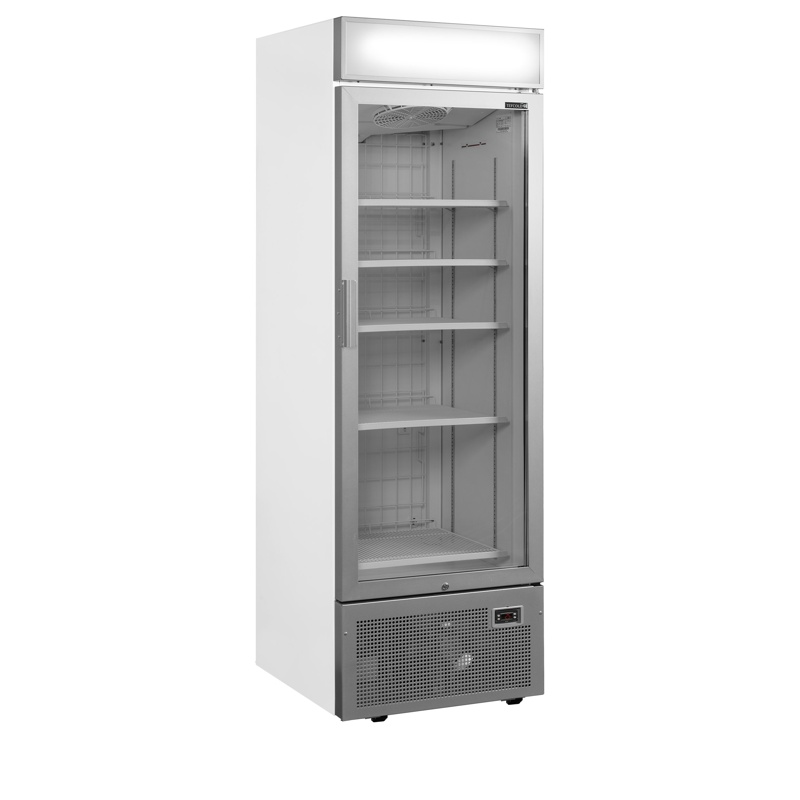 Bild 1: Tefcold Gefrierschrank mit Glastür UFSC1450GCP NF Silver