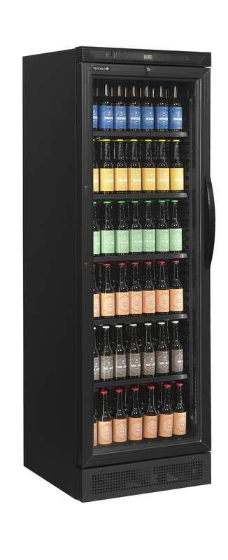 Bild 3: Tefcold Flaschenkühlschrank, Anschlag links CEV425 BLACK L/H