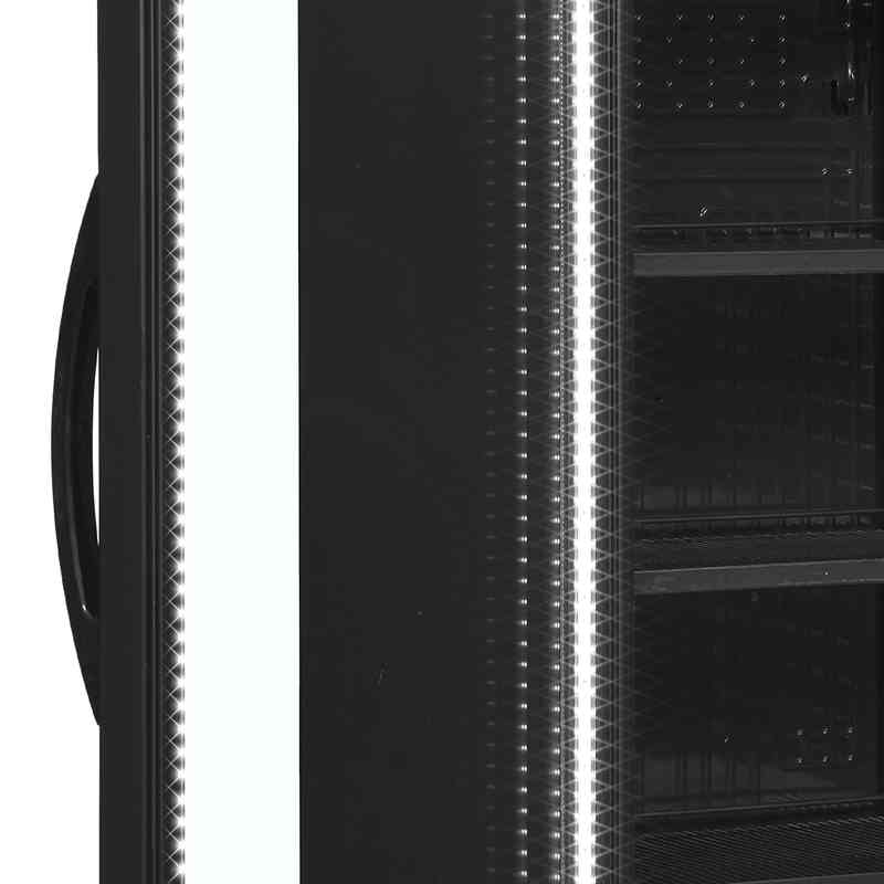 Bild 5: Tefcold Flaschenkühlschrank, Anschlag links CEV425 BLACK L/H