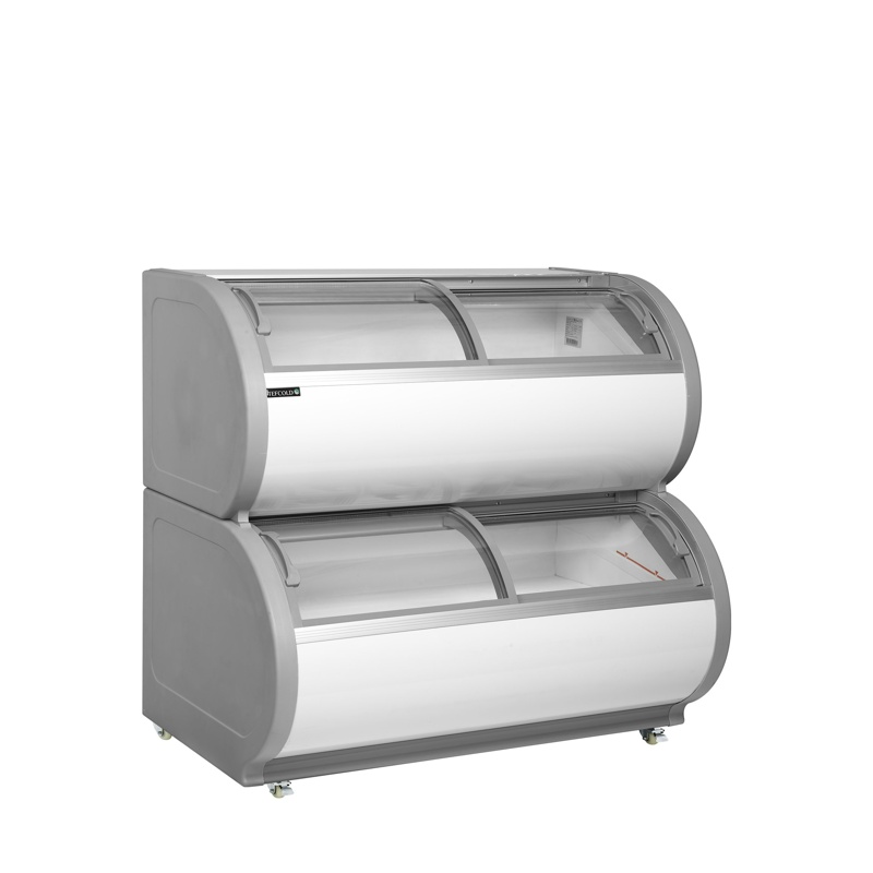 Bild 1: Tefcold Zweietagige Gefriervitrine TD500