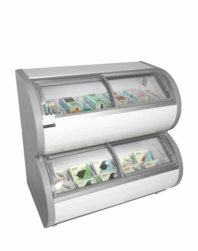 Bild 3: Tefcold Zweietagige Gefriervitrine TD500