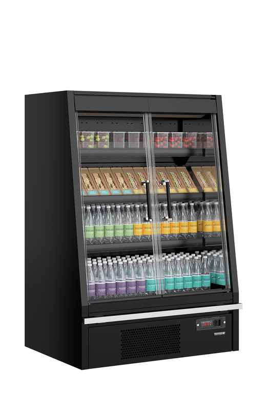 Bild 3: Tefcold Supermarkt-Multideck-Kühlschrank Galaxy+ GPL10FGD Black