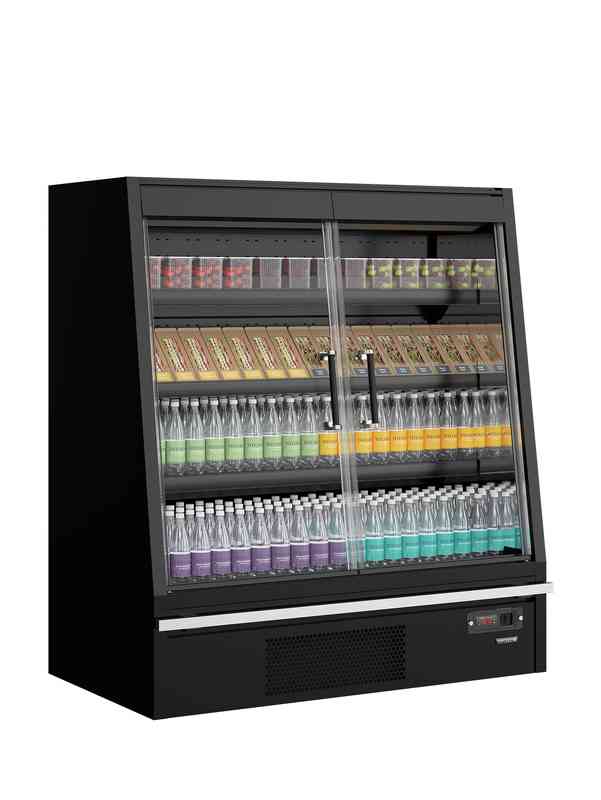 Bild 3: Tefcold Supermarkt-Multideck-Kühlschrank Galaxy+ GPL14FGD Black
