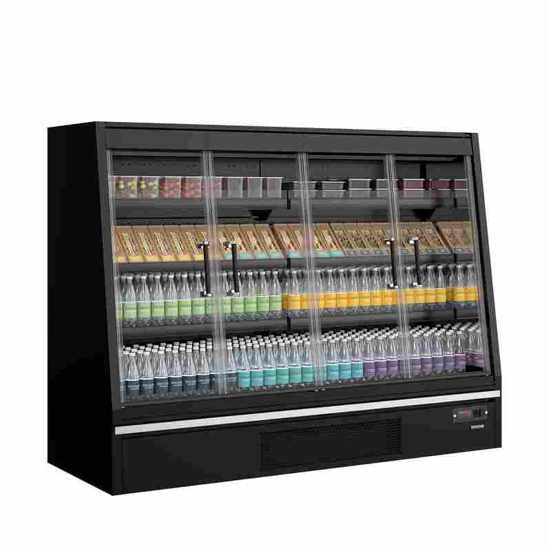 Bild 3: Tefcold Supermarkt-Multideck-Kühlschrank Galaxy+ GPL20FGD Black