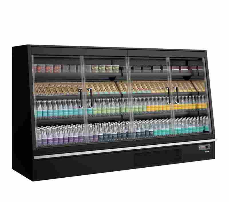 Bild 3: Tefcold Supermarkt-Multideck-Kühlschrank Galaxy+ GPL26FGD Black