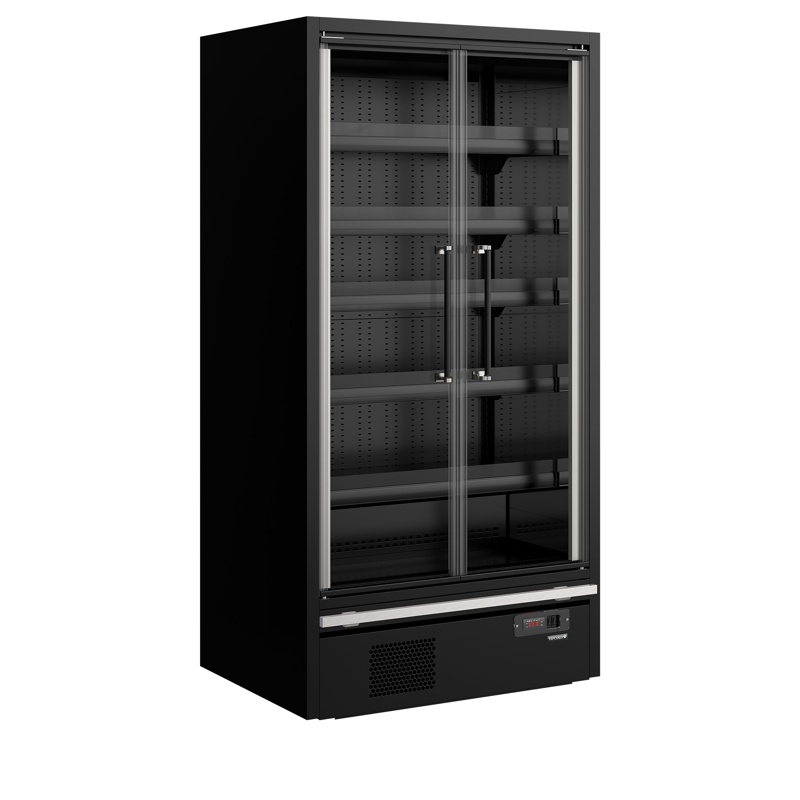 Bild 1: Tefcold Supermarkt-Multideck-Kühlschrank Galaxy+ GP10FGD Maxi Bl