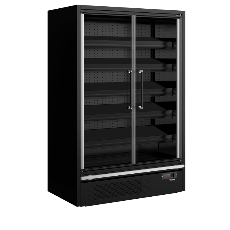 Bild 1: Tefcold Supermarkt-Multideck-Kühlschrank Galaxy+ GP14FGD Black