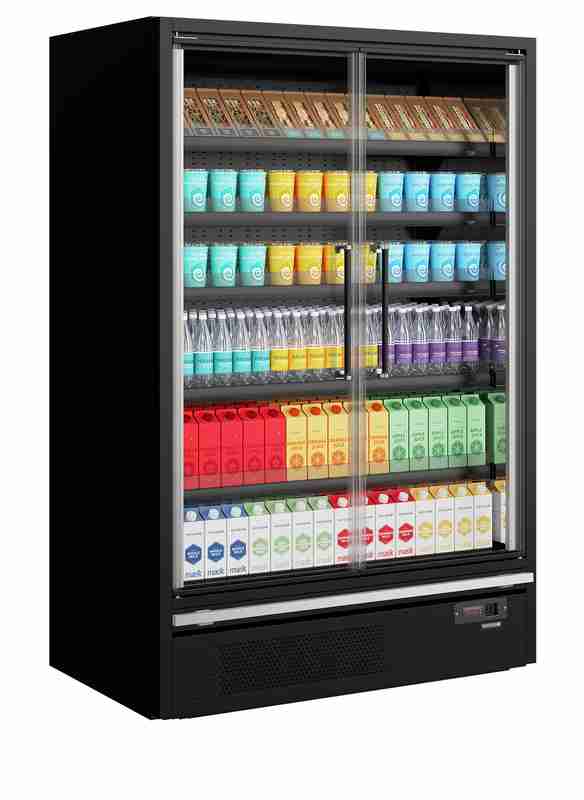 Bild 3: Tefcold Supermarkt-Multideck-Kühlschrank Galaxy+ GP14FGD Black