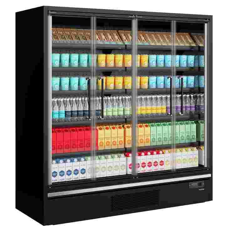 Bild 3: Tefcold Supermarkt-Multideck-Kühlschrank Galaxy+ GP20FGD Black