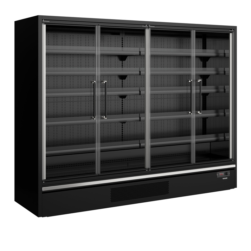 Bild 1: Tefcold Supermarkt-Multideck-Kühlschrank Galaxy+ GP26FGD Black