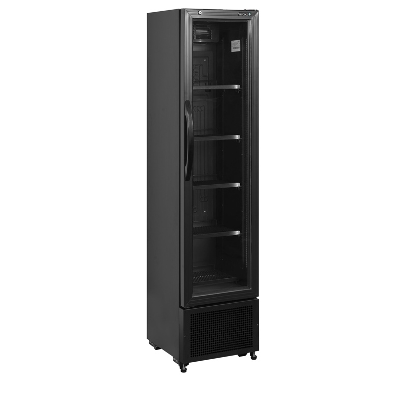 Bild 1: Tefcold Flaschenkühlschrank FS176H Black