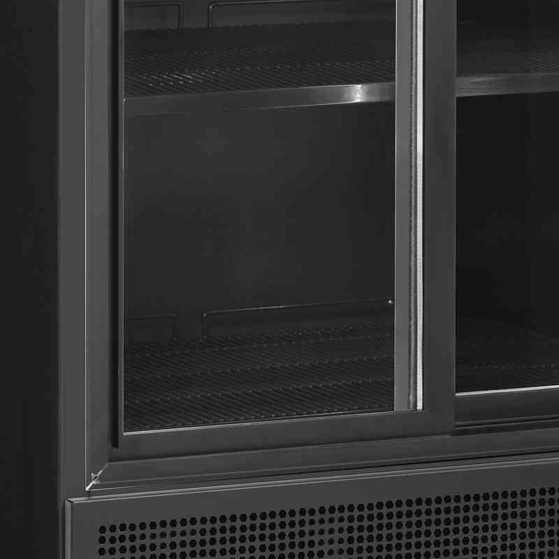 Bild 4: Tefcold Flaschenkühlschrank in Schwarz FSC891S Black