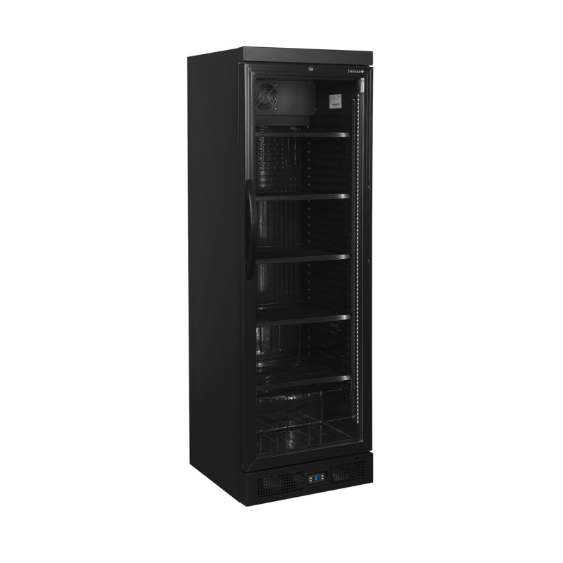 Bild 1: Tefcold Flaschenkühlschrank in Schwarz CEV435 BLACK