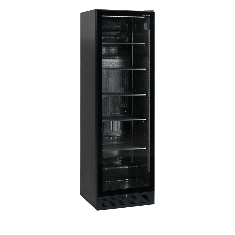 Bild 1: Tefcold Flaschenkühlschrank in Schwarz SCU1425 FRAMELESS